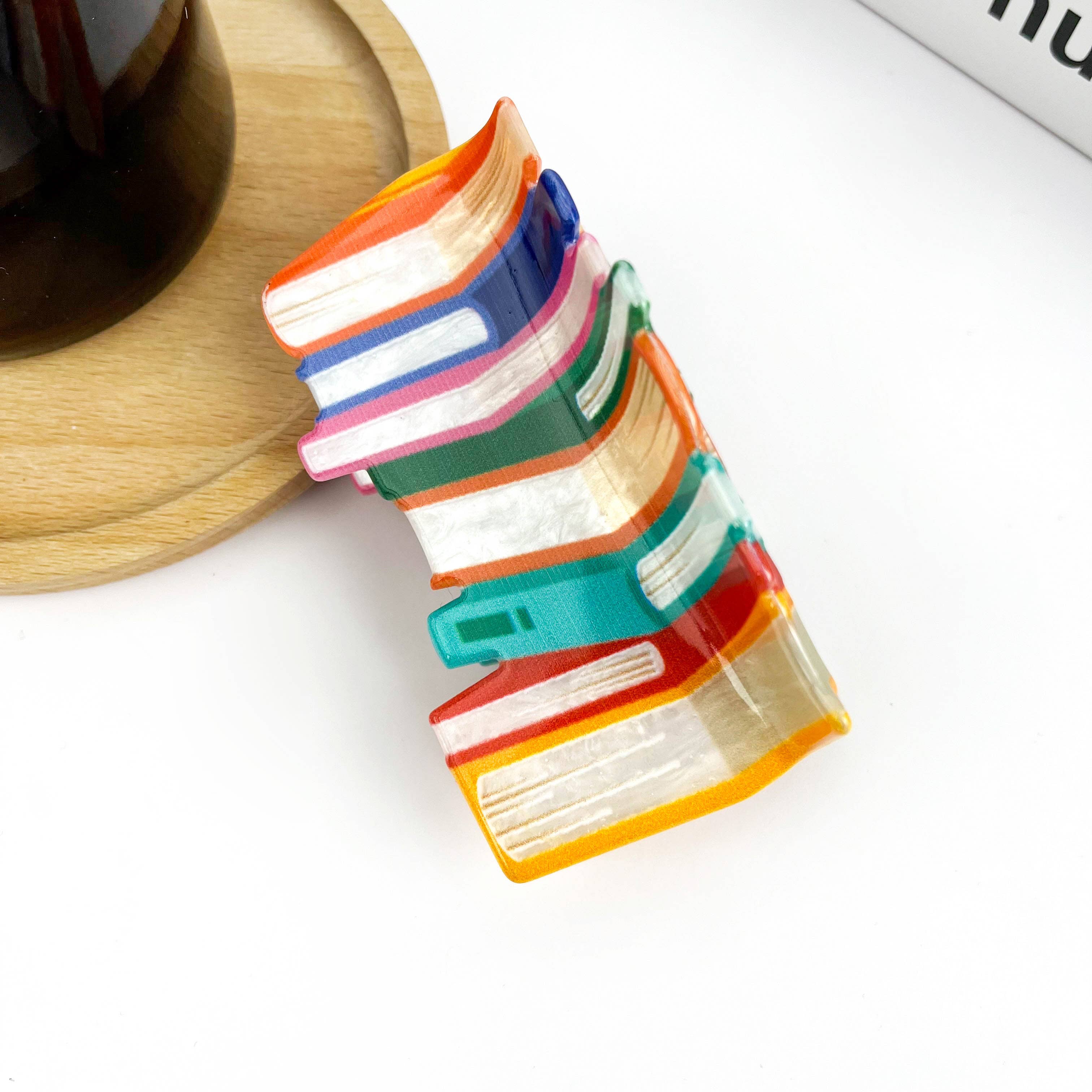 3.7'' Book Hair Clip